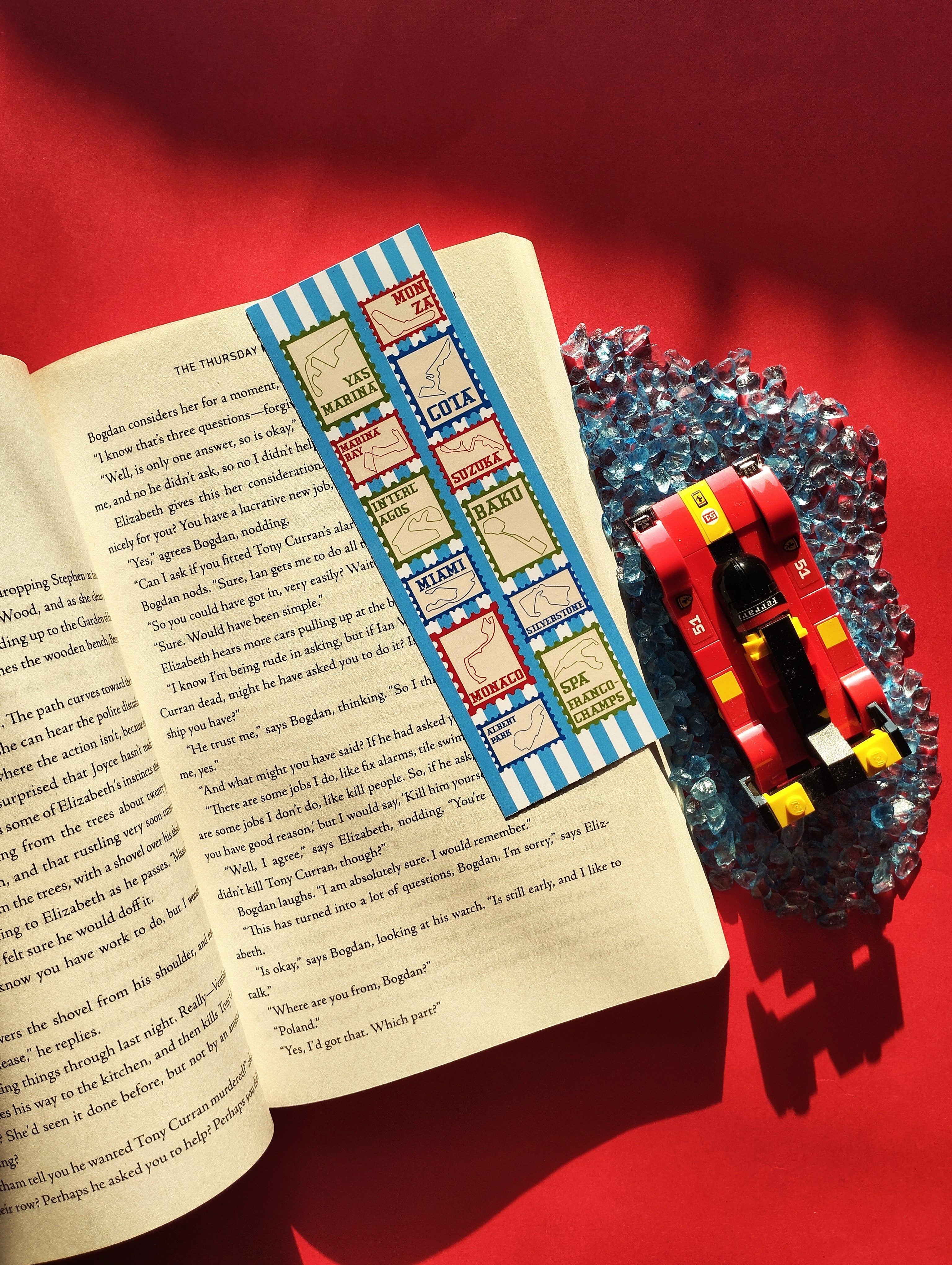 Formula One Stamps Bookmark
