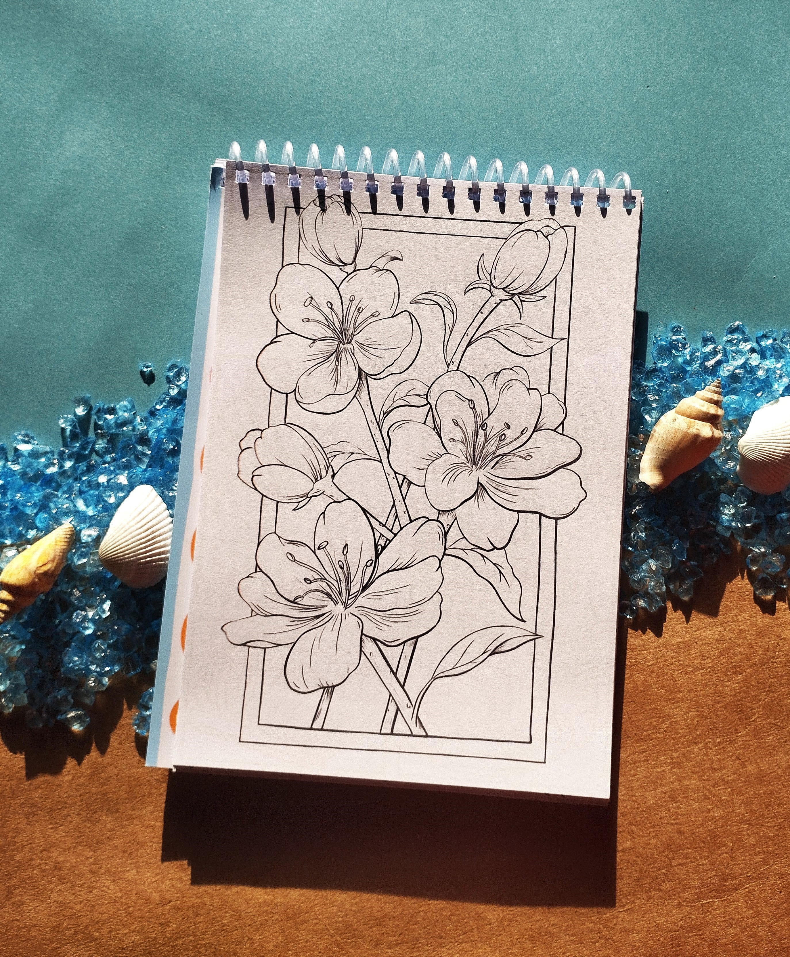 Postcards From Summer Coloring Book