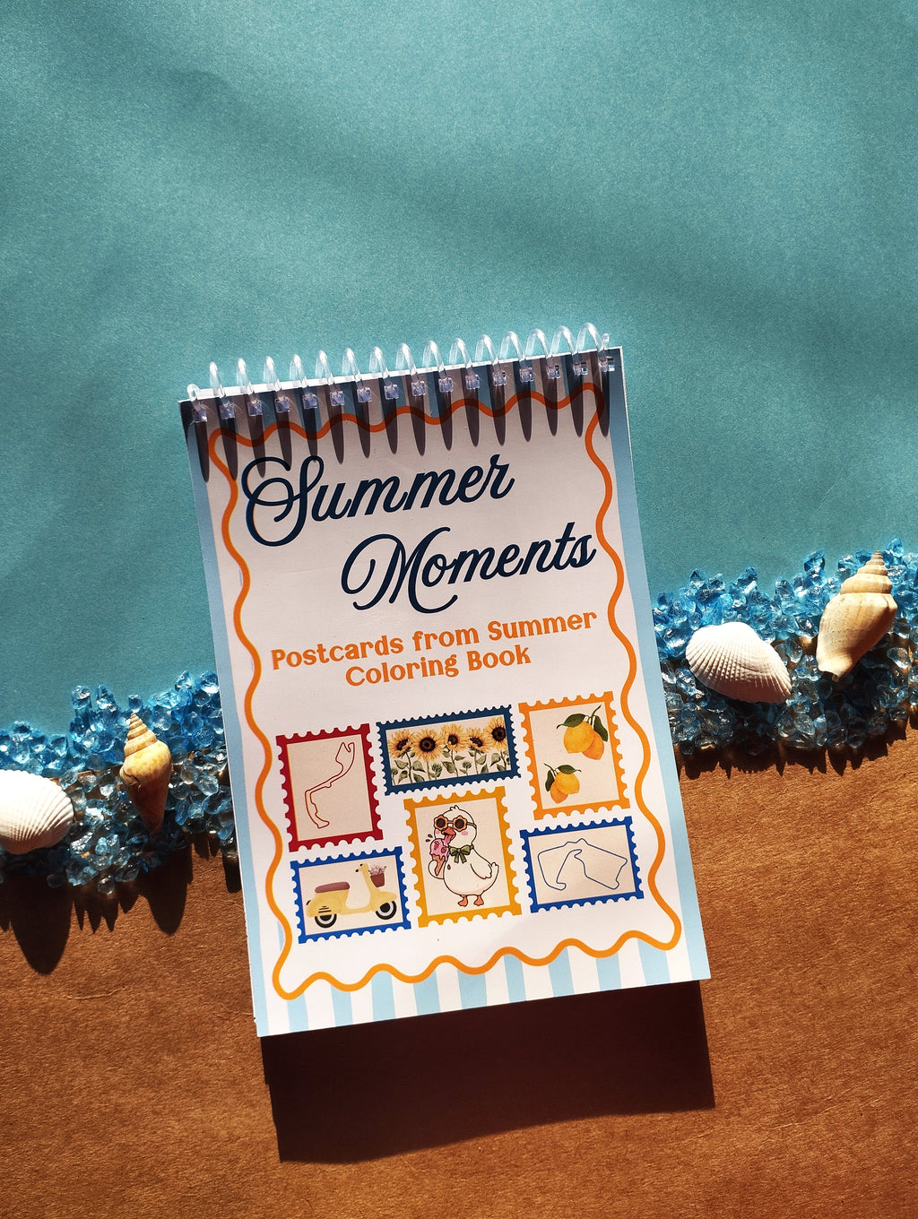 Postcards From Summer Coloring Book