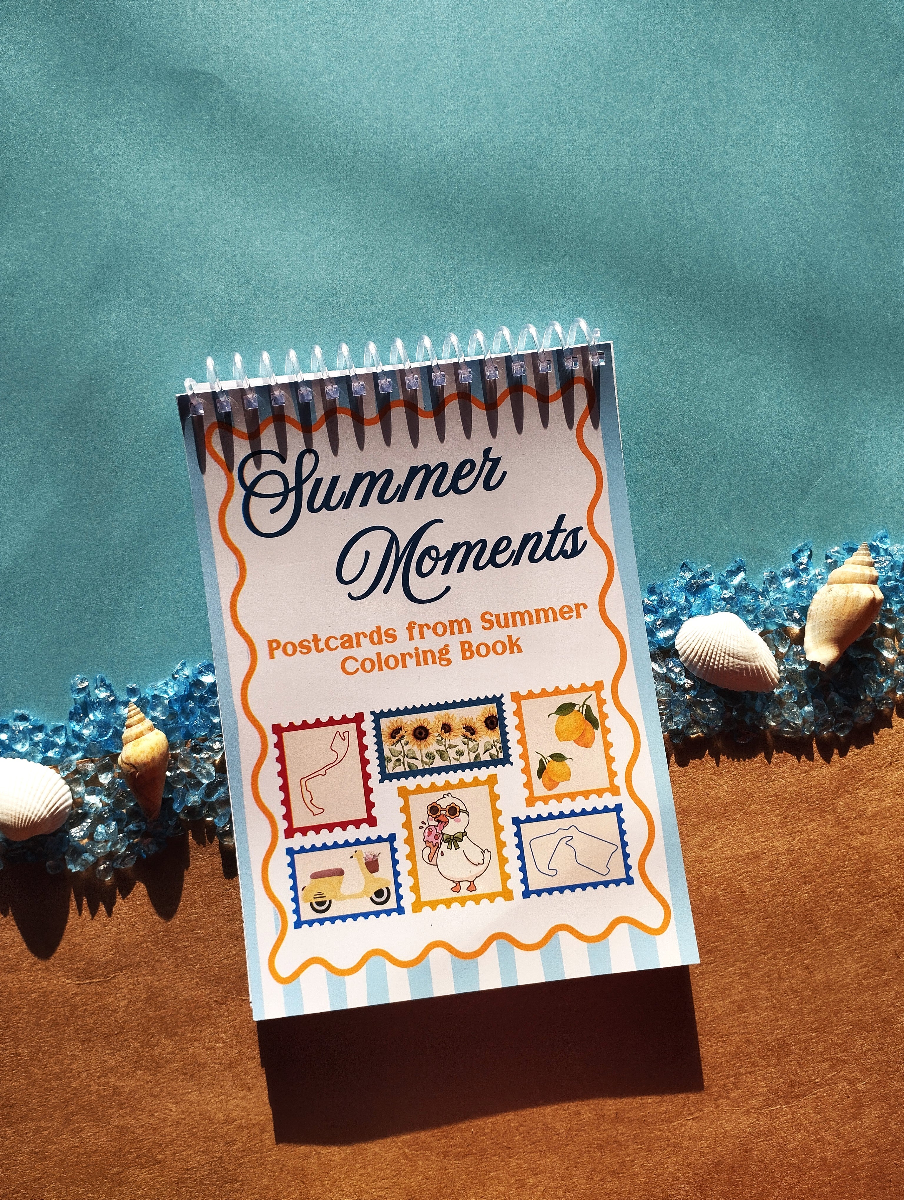 Postcards From Summer Coloring Book
