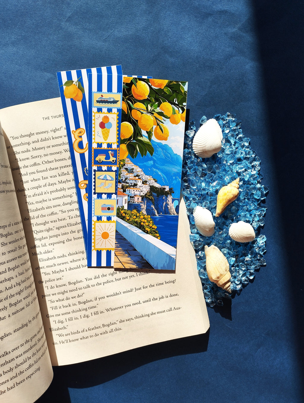 Summer At The Amalfi Coast Bookmark Set