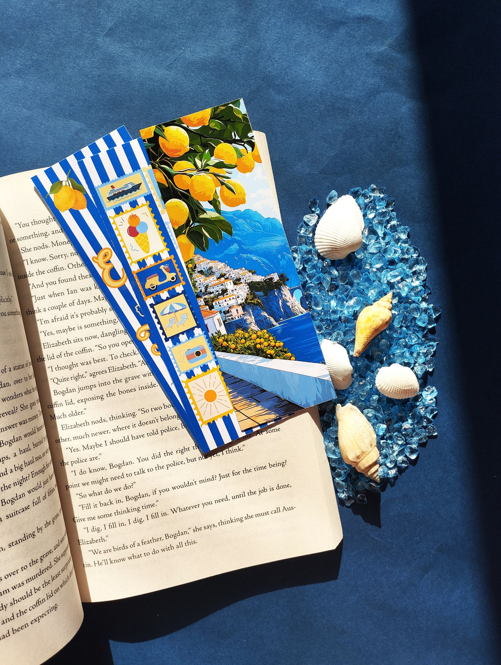 Summer At The Amalfi Coast Bookmark Set