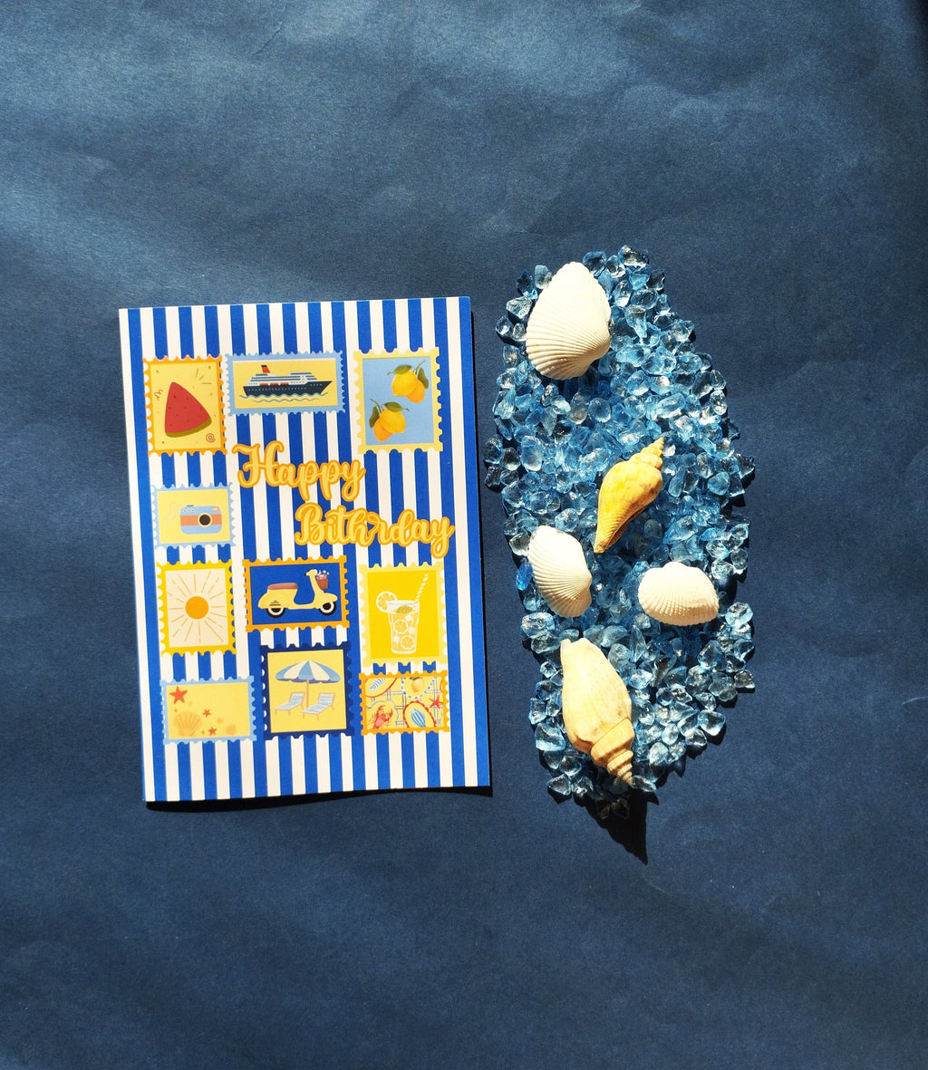 Amalfi Coast Birthday Card