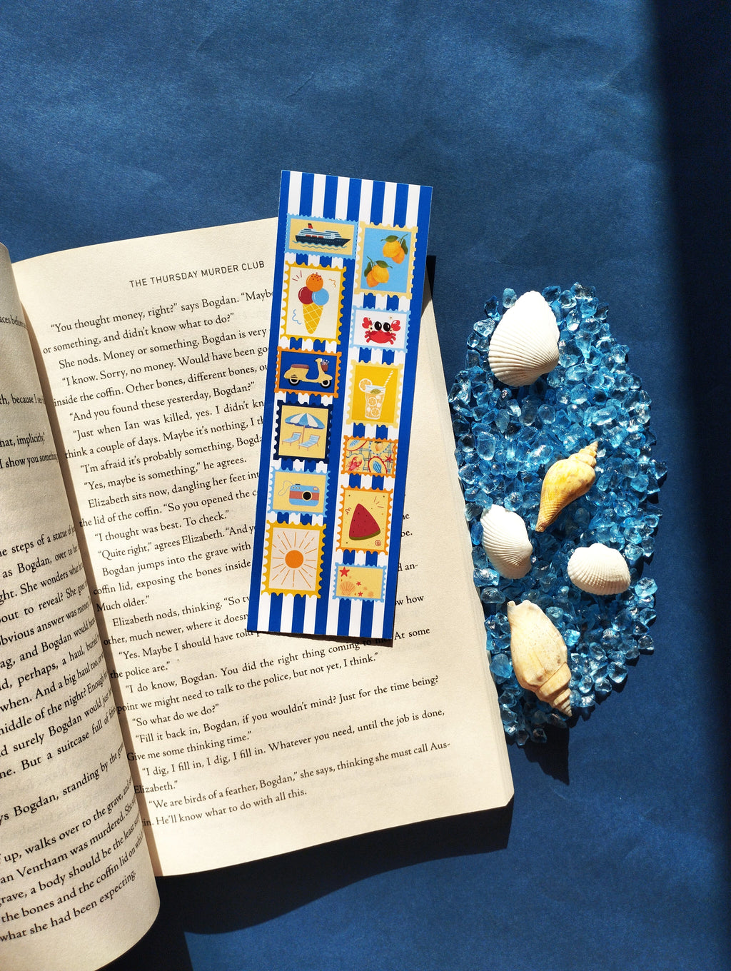 Amalfi Coast Stamps Bookmark