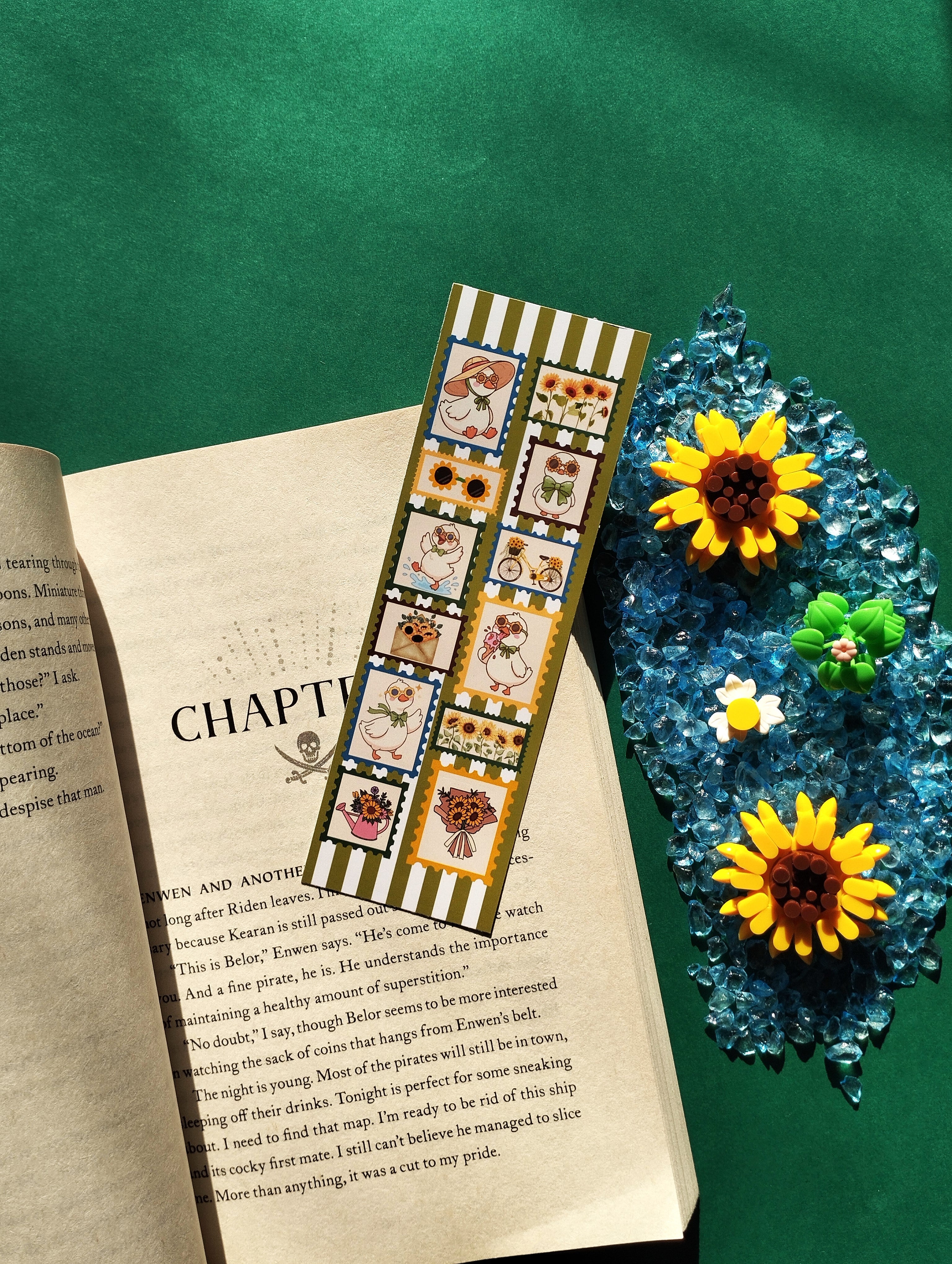 Sunshine & Sunflowers Stamps Bookmark