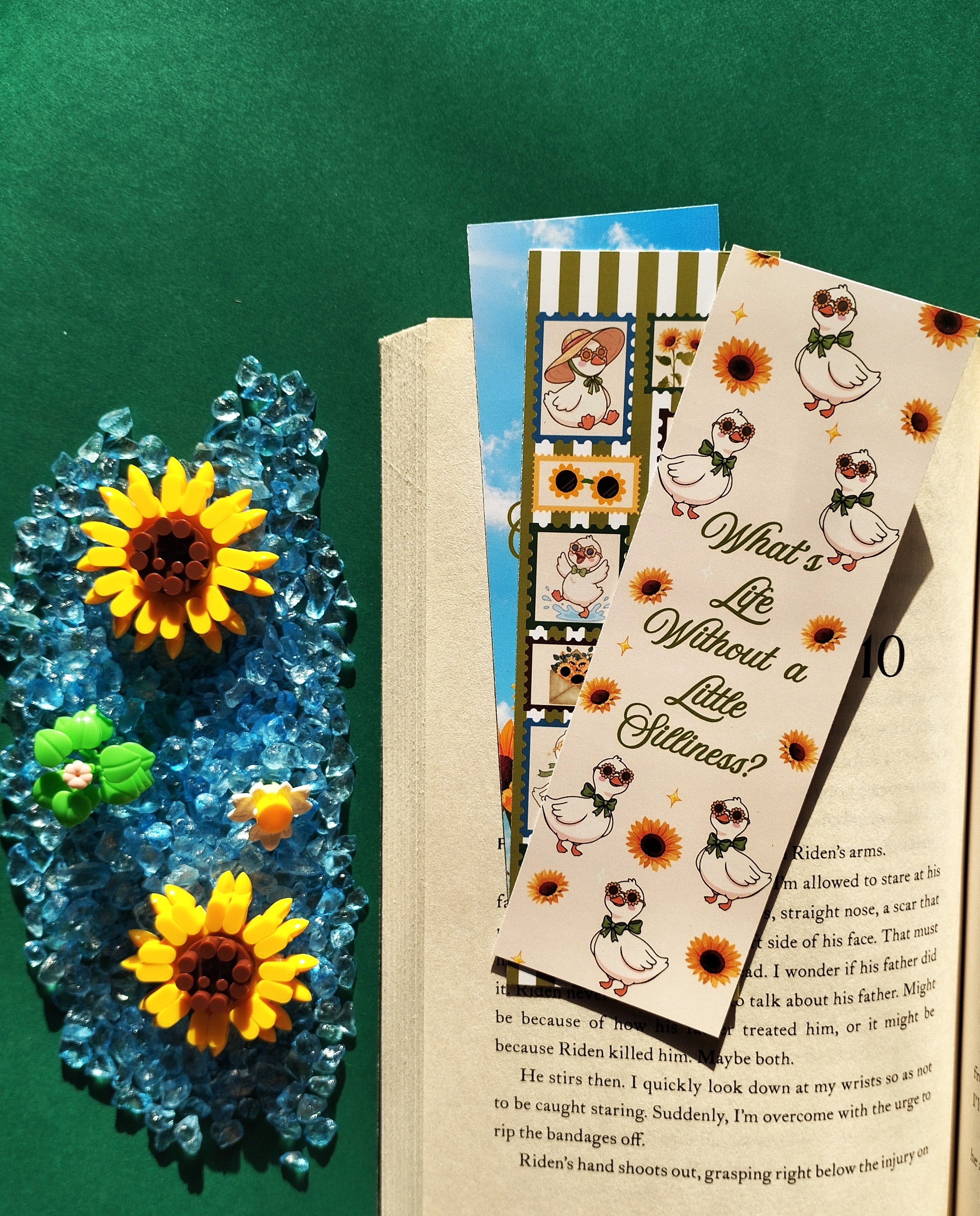 Sunshine & Sunflowers Bookmark Set