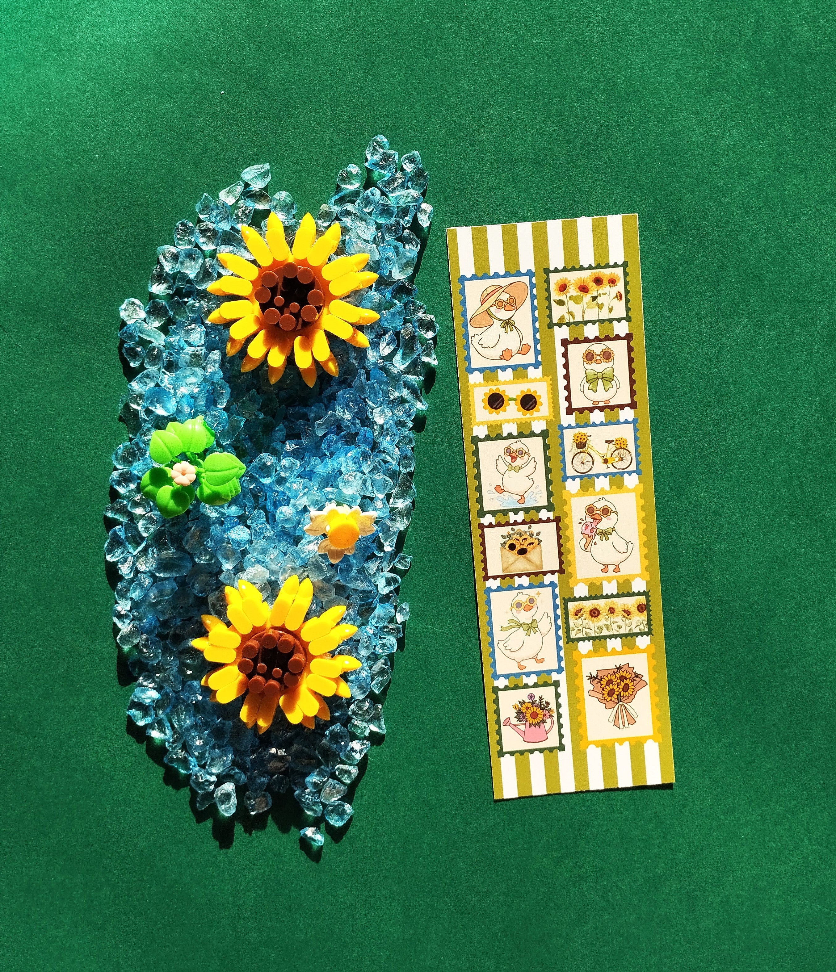 Sunshine & Sunflowers Stamps Bookmark