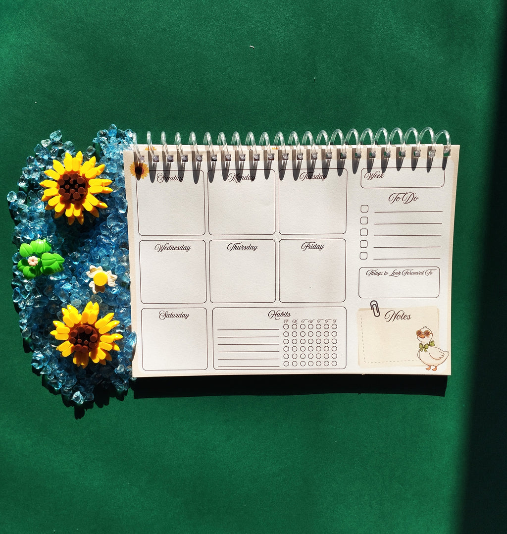 Sunshine & Sunflowers Weekly Planner