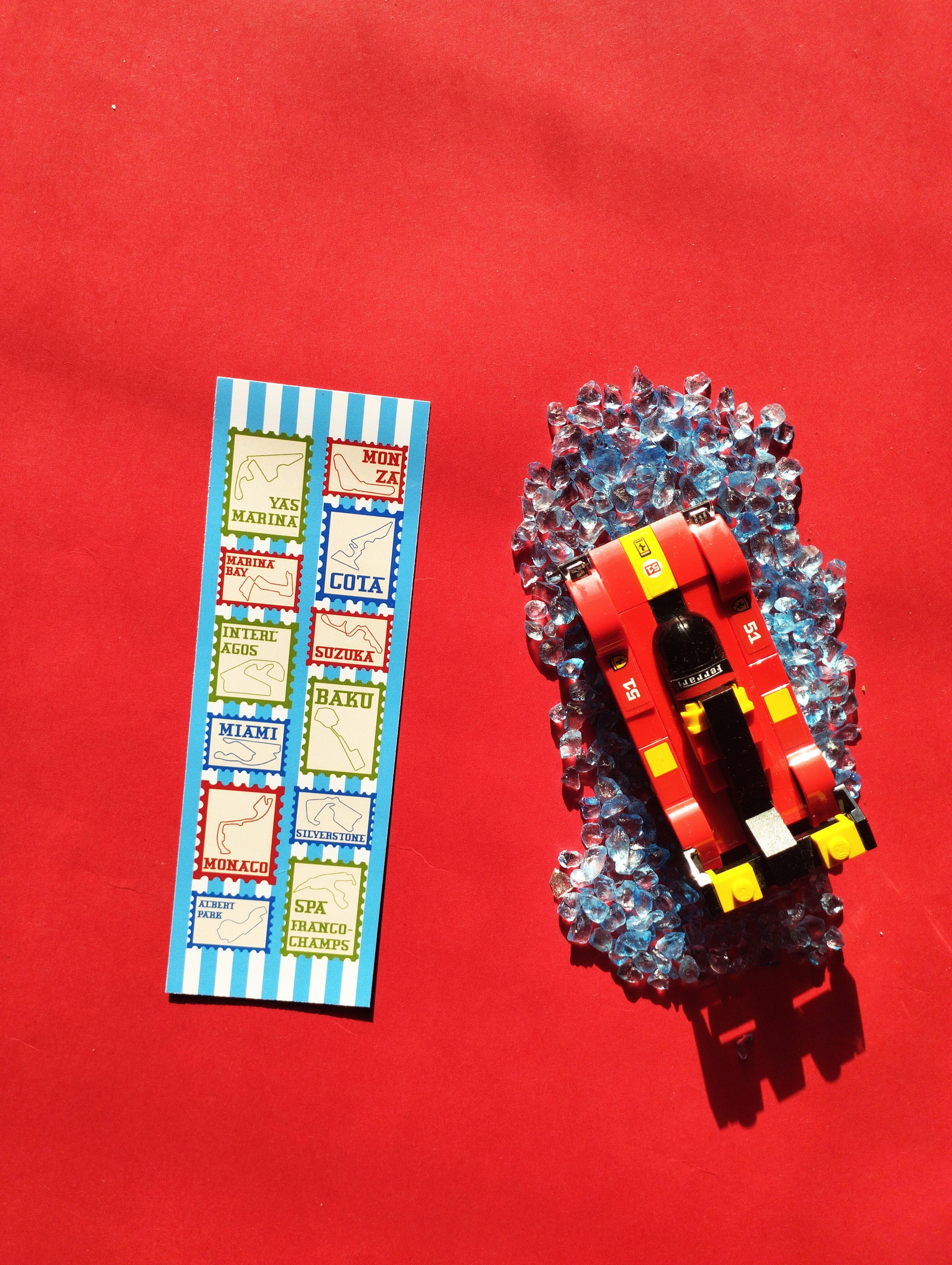 Formula One Stamps Bookmark
